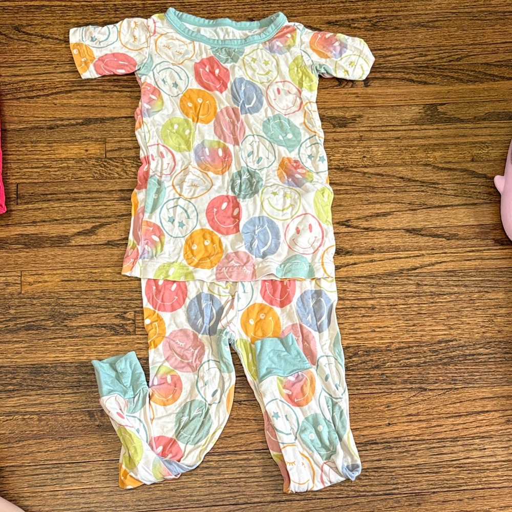 Little sleepies smiley pajamas